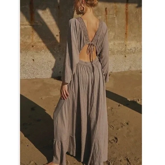 Free People Gray Maxi Dress - Picture 3 of 13